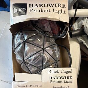 Jimco Black Caged Pendant Light